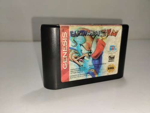 Sega Genesis Earthworm Jim Game cartridge (1994)