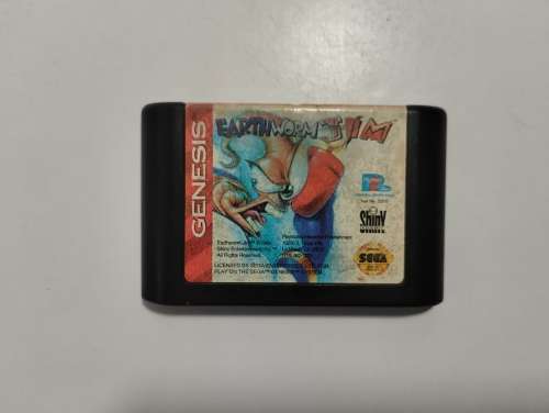 Sega Genesis Earthworm Jim Game cartridge (1994)