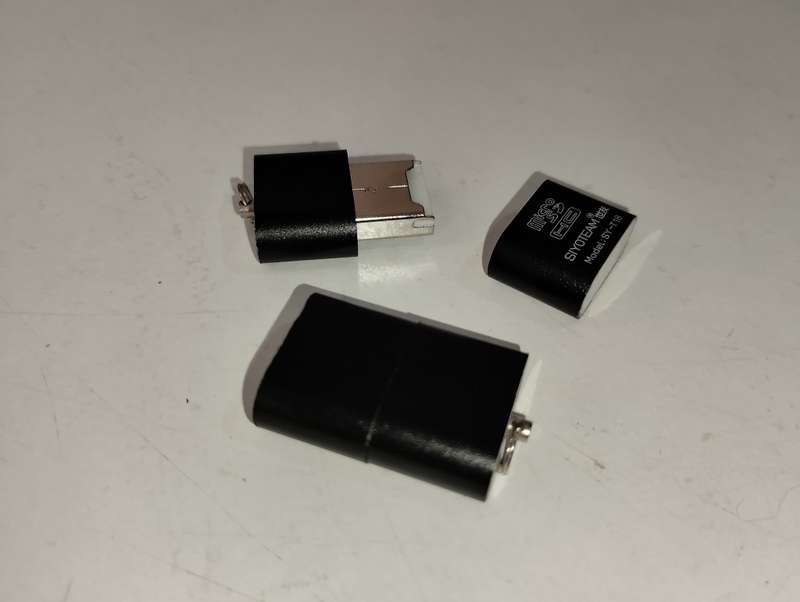 MicroSD Card Reader -  Black (Siyoteam Model SY-T18)