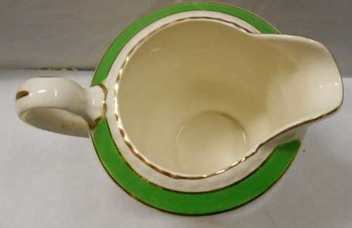 Regency Solian Ware Queens Green Milk Jug/Creamer