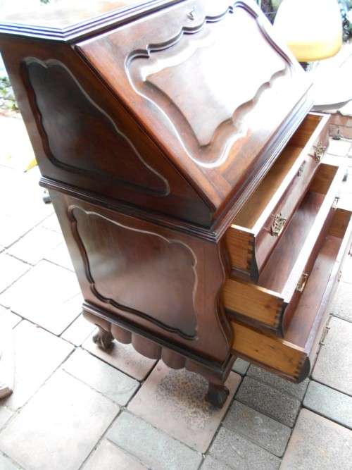 Vintage Starck Imbuia Ball & Claw Writing Bureau