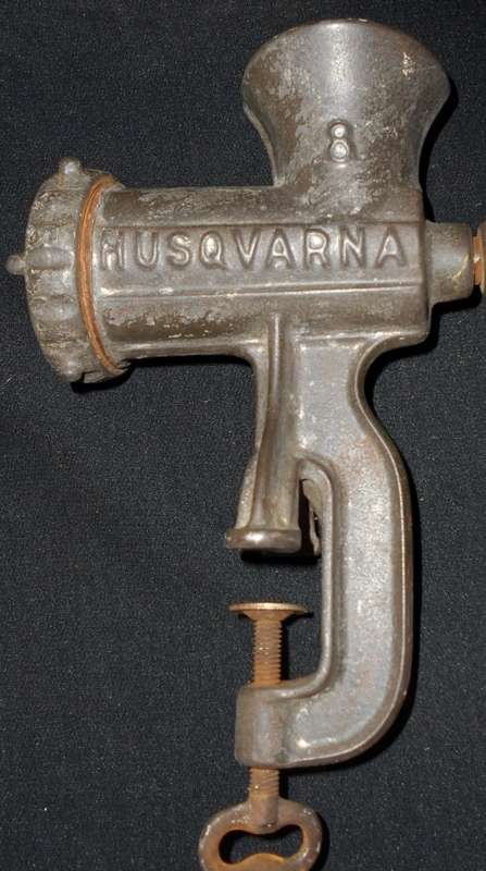 Vintage 1920s Husqvarna Reliance No. 8 Meat Grinder