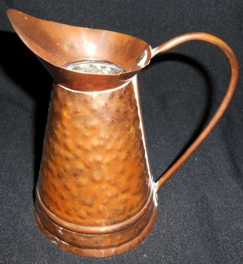 Vintage Beaten Small Copper Jug