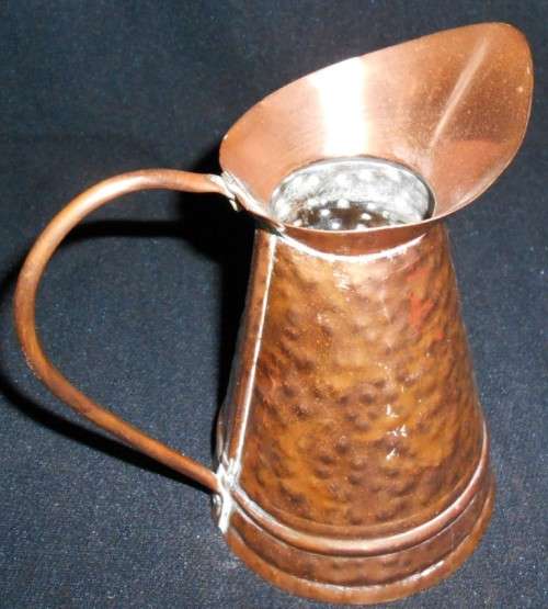 Vintage Beaten Small Copper Jug