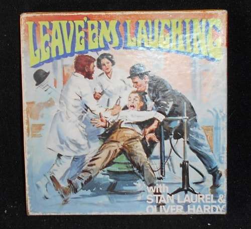 Vintage Laurel & Hardy - Leave 'em Laughing Black & White Silent Super 8mm Projector Film