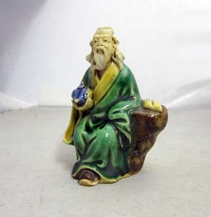ANTIQUE EXPORT CHINA PORCELAIN FIGURE WITH IMPRESSED MARKINGS @@@ CRAZZY LOW START