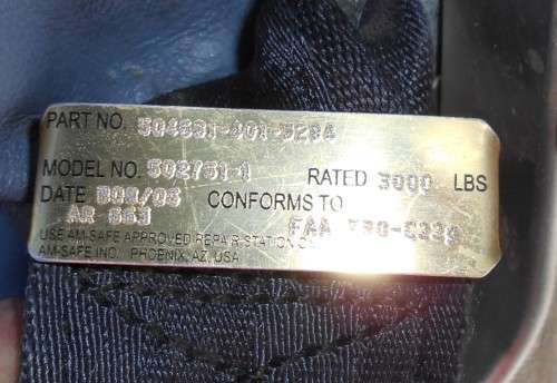  Boeing 747-400 Aircraft Leather Upholstered 3 Seat Bench Seats