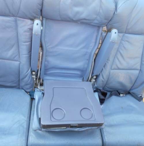  Boeing 747-400 Aircraft Leather Upholstered 3 Seat Bench Seats