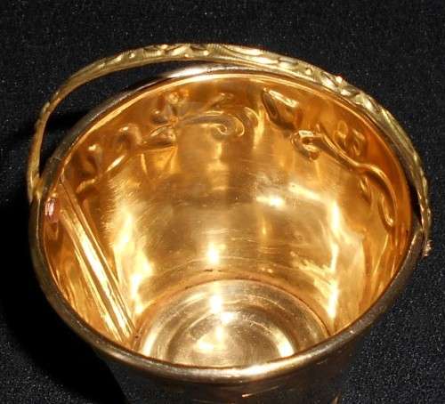 Vintage Indian Brass Sweetmeat Bucket