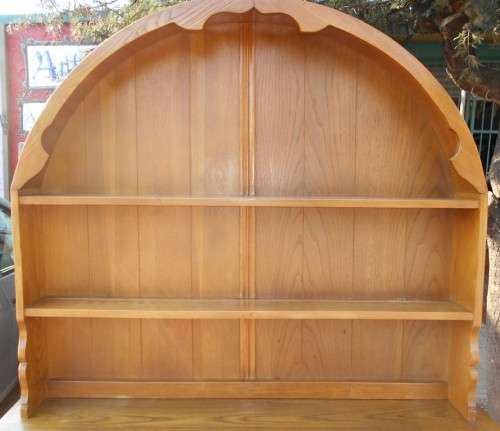 Solid Oak 2 Drawer, Carved Cupboard Doors Sideboard Server