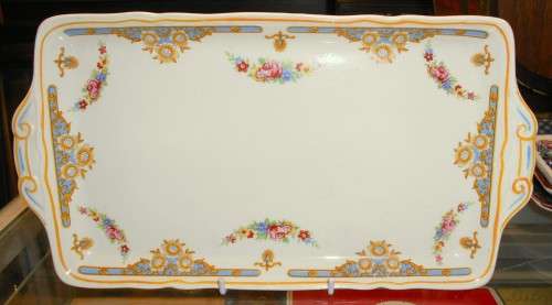 Vintage Grindley Cream Petal Rectangular Tray or Platter
