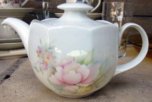 Constantia Teapot with Floral Pattern