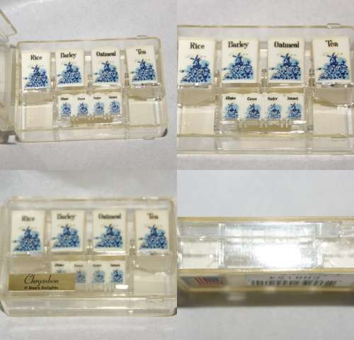 GORGEOUS VINTAGE DOLLS HOUSE ACCESSORIES... 8 PIECE KITCHEN STORAGE SET