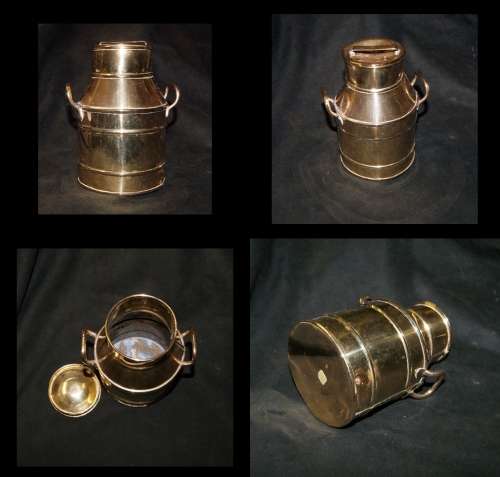 STUNNING VINTAGE BRASS MILK CAN  @@@ CRAZZYYY LOW START