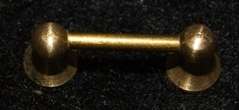 Miniature Brass Doll House Toilet Roll Holder