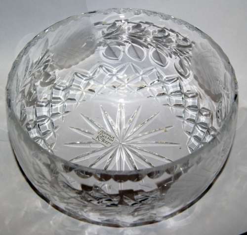 Magnificent Rose Cut Crystal Bowl