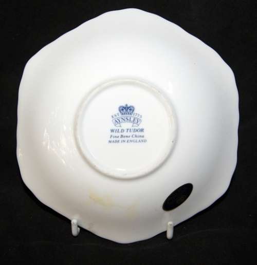 DM84Sale Aynsley Hexagonal Dish "Wild Tudor" @@@ Crazy Low R1 Start