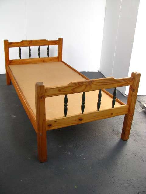 Pine Single Bed with Mattress and Base Board **FIRST BID WINS!!**