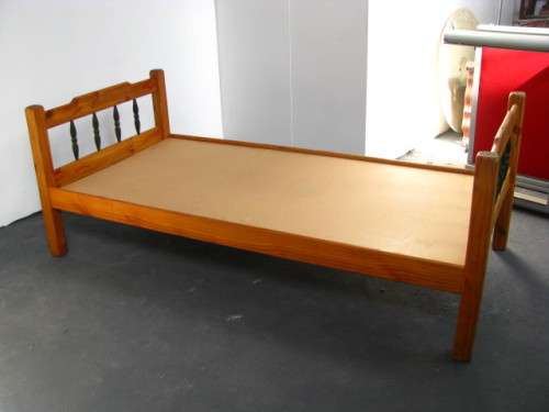 Pine Single Bed with Mattress and Base Board **FIRST BID WINS!!**