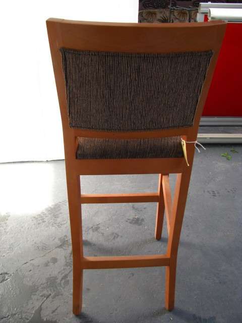 Solid Wood Upholstered Bar Stool  @@@ CRAAZZZYY R1 START (DM84 SALE)