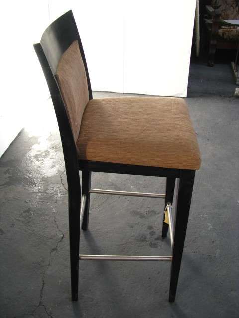Bar Chair with Brushed Chrome Struts @@@ CRAZZY R1 START (DM84 SALE)
