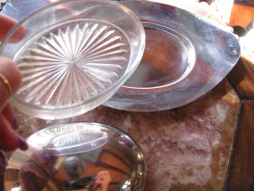 DM84Sale Silver Plated Butter Dish with Insert and Cover @@@ Crazy Low R1 Start