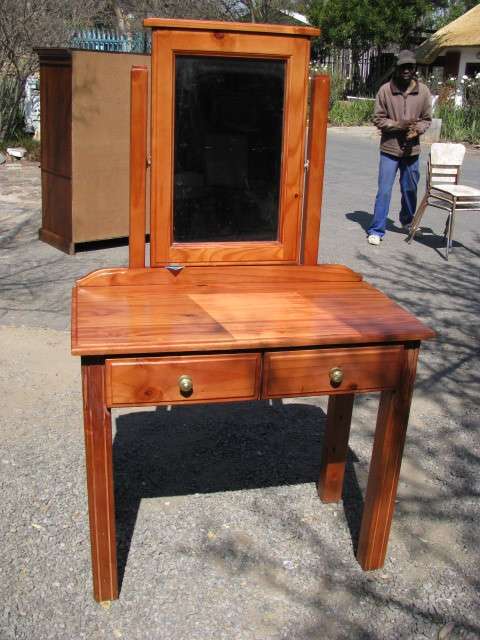 DM84Sale RETRO 1970'S OREGON PINE DRESSING TABLE @@@ Crazy Low R1 Start