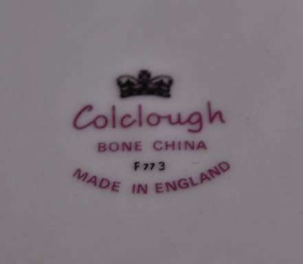 Colclough Side Plate with Red and Blue Flowers Pattern no 8657