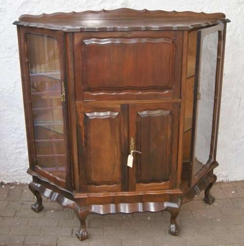 Imbuia Drinks/ Display Cabinet