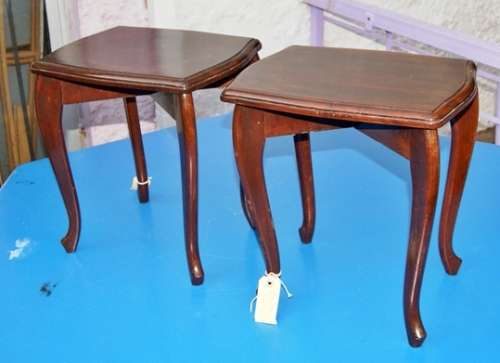 Pair of Aristo Craft Furniture Imbuia Side Tables