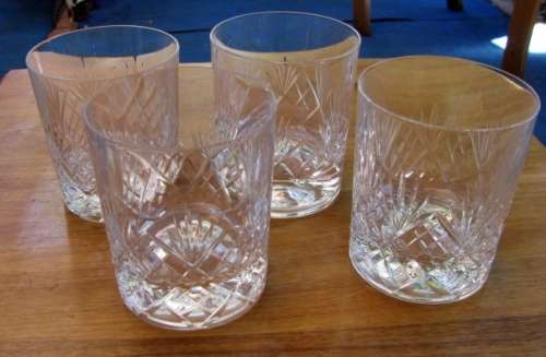4x Whiskey Glasses
