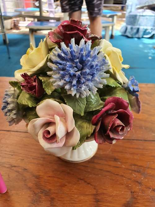 RADNOR BONE CHINA BOWL OF FLOWERS