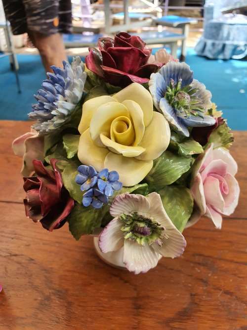 RADNOR BONE CHINA BOWL OF FLOWERS