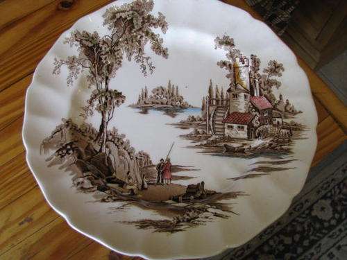 A HIGHLY COLLECTABLE "THE OLD MILL" PLATE... HIGH QUALITY HAND ENGRAVED @@@CRAAAZZZYYY R1 START!!!!