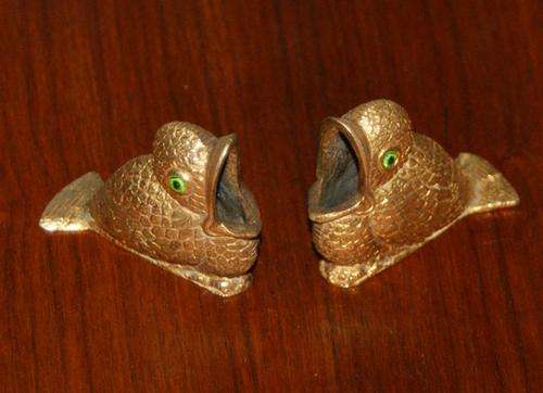 2 VERY INTERESTING ORIENTAL BRASS BIRDS @@@CRAAAZZZYYY R1 START!!!!
