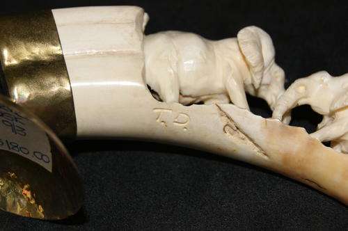 Signed Carved tusk