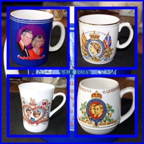 4 X COMMEMORATIVE MUGS @@@ CRAAZZYYY R1 START BID PER ITEM