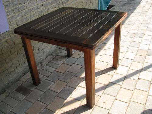 A LOVELY VINTAGE SLATTED TABLE........LOVELY FOR YOUR STOEP , BALCONY OR KITCHEN