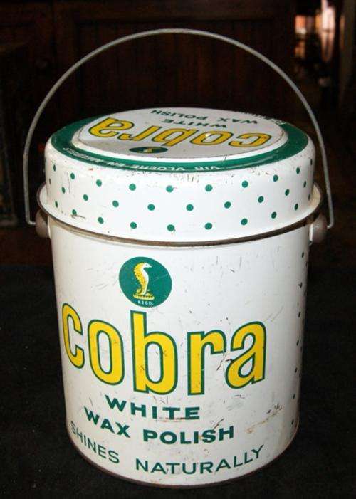RARE OLD COBRA WAX POLISH TIN @@@ CRAZZYYYY R1 START