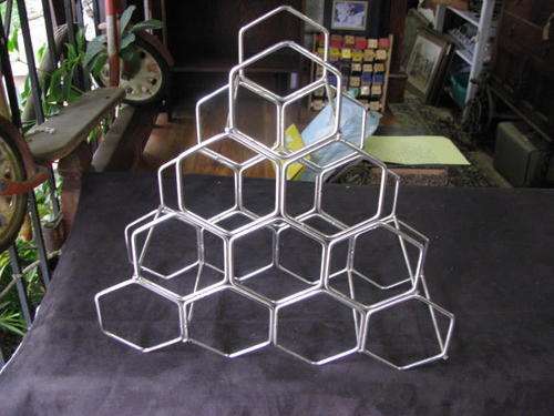 A LOVELY CHROME WINE RACK