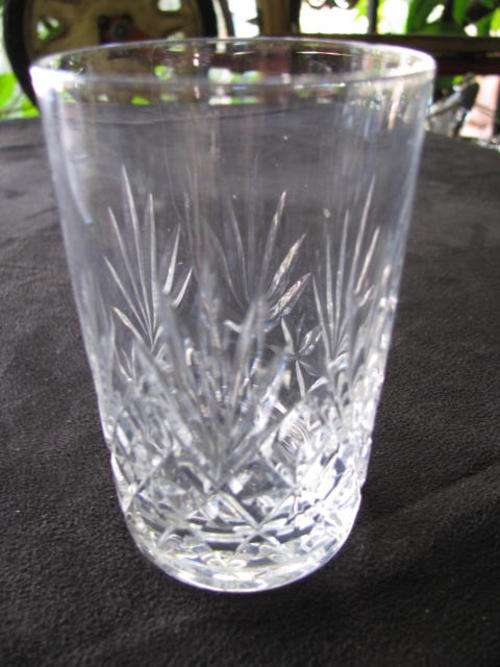 A SMALL ST LOUIS CRYSTAL VASE, FRANCE......... stamped to the base