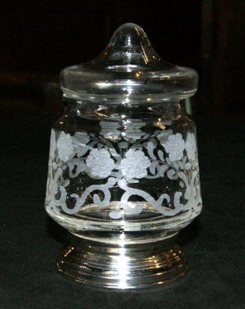 GORGEOUS NORWEGIAN HALLMARKED SILVER AND HAND CUT CRYSTAL SUGAR BOWL @@@ CRAAZZYYY R1 START