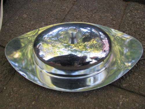 @@ A LOVELY BUTTER DISH WITH GLASS INNER AND DOMED LID @@
