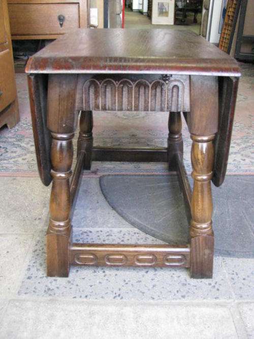 A VINTAGE DROP-LEAF OCCASSIONAL TABLE...... VERY UNUSUAL ITEM