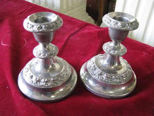 A PAIR OF SUPERB COLLECTABLE IANTHE CANDLESTICKS....ENGLAND. BID PER EACH . @CCRRRRAAAAZZZY R1 START