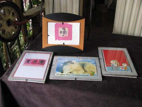 4 PICTURES FOR YOUR WALLS... ONE IN A VERY UNUSUAL RETRO FRAME @CRRRAAAAZZY R1 START