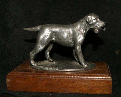 INVESTMENT PIECE+*+*+ VINTAGE SPELTER STATUE ON TEAK PLINTH @@@CRAZY R1 START