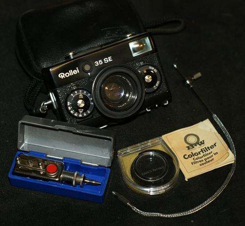 HIGHLY COLLECTABLE ROLLEI 35SE CAMERA + AUTOKNIPS IV TIMER + ACCESSORIES @@@CRAZY R1 START