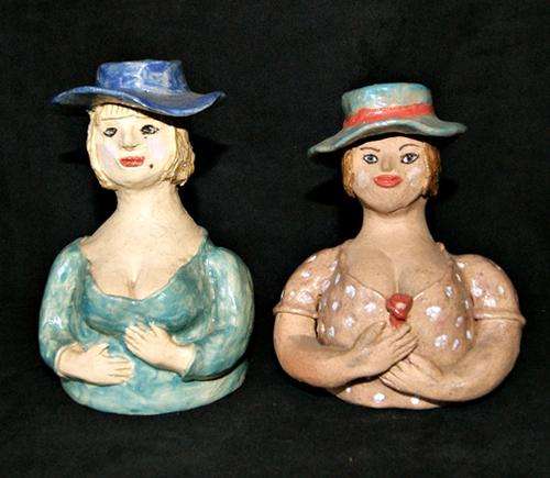 2 X STUNNING CERAMIC CANDLE HOLDERS @@@ CRAZY R1 START