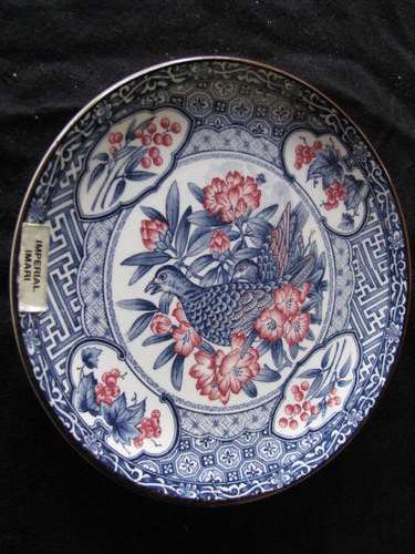 GORGEOUS ORIENTAL IMPERIAL IMARI DISPLAY PLATE WITH BIRD DETAIL @ CRRAAAZZY R1 START